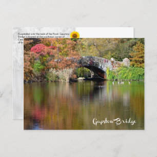 Gapstow Bridge, Central Park, NYC - H briefkaart