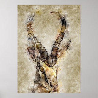 Gaqzelle  printwand poster