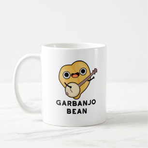Gar-banjo Bean Funny Garbanzo Banjo Pun Koffiemok