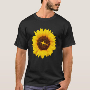 Gar Voor Vrouwen Mannen Garpike Vis Dier Zonnebloe T-shirt