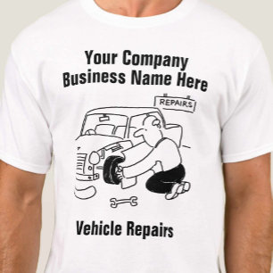 Garage Auto- of Voertuigreparatie T-shirt
