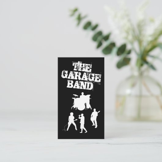Garage Band Music Visitekaartje (Staand voorkant)