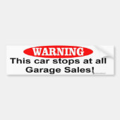 garage bumpersticker (Voorkant)