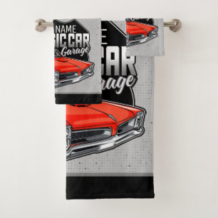 Garage de voiture classique de chèvre rouge 1966