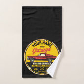 Garage de voiture classique rouge rapide 1967 pers (Serviette à main)