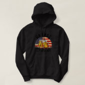 Garage Drinker Amerikaanse vlag Mannen Garage Beer Hoodie (Design voorkant)
