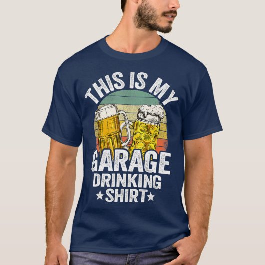 Garage Drinker Pap  Beer Dit is mijn T-shirt (Voorkant)