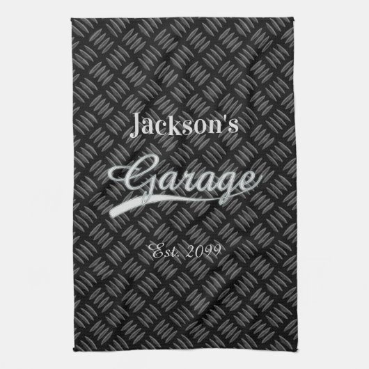 Garage gris classique Serviette graissée de cuisin (Vertical)