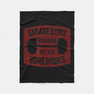 Garage Gyms Gebouw betere homeorganismen Barbell G Fleece Deken