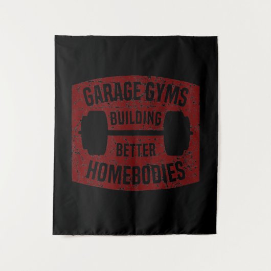 Garage Gyms Gebouw betere homeorganismen Barbell G Wandkleed (Voorkant)