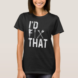 Garage Klusjesman Id Repareert Die Monteur Gereeds T-shirt