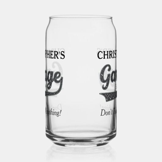 Garage ne touchez pas à quelque chose Drinkware (Droite)