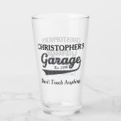Garage Ne Touchez rien aux verres à pinte de bière (Dos)