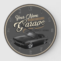 Garage personnalisé Grande horloge