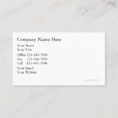 Garage Porte Carte de visite moderne (Dos)