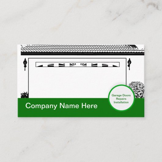 Garage Porte Carte de visite moderne (Devant)