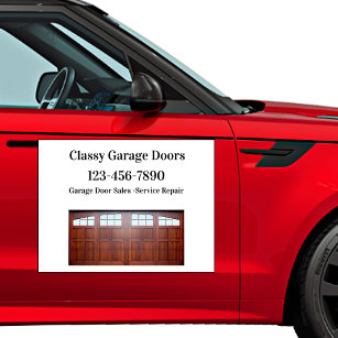 Garage Porte Service Voiture Magnets de publicité