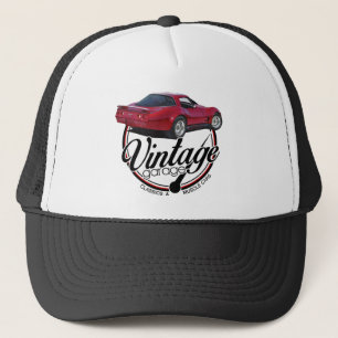 Garage Red Corvette Trucker Pet