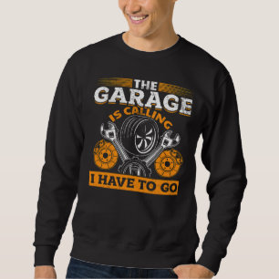Garage roept autorechanisme met oldtimers trui