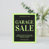 Garage Sale Flyer (Staand voorkant)