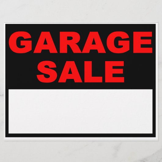 Garage Sale Flyer (Voorkant)