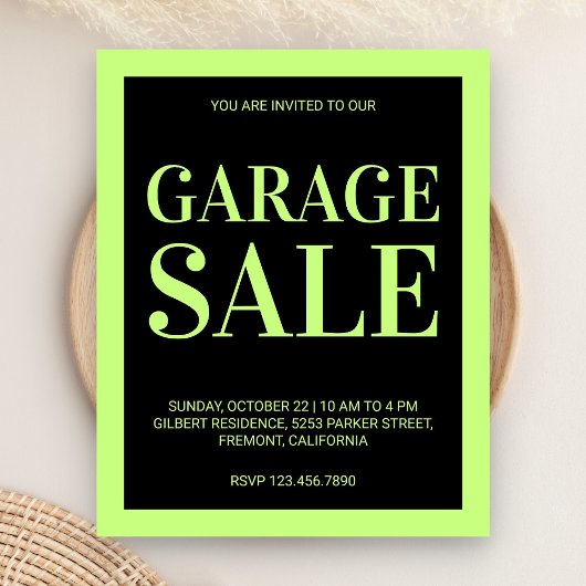 Garage Sale Flyer