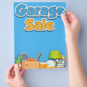 Garage Sale Flyer - 8 1/2" x 11" Sjabloon