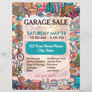 Garage Sale Flyer Sjabloon