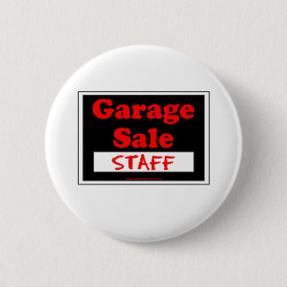 Garage Sale Personeel Ronde Button 5,7 Cm