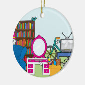 Garage Sale Stuff Keramisch Ornament (Links)