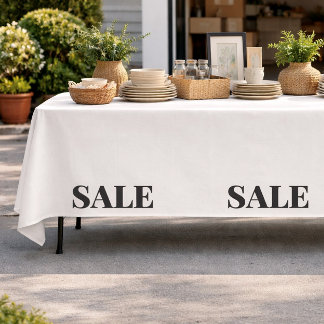 Garage Sale Tablecloth Sale Display Decor Tafelkleed