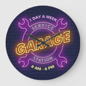 Garage Service Station Aangepaste tekst Grote Klok (Voorkant)
