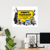 Garage Sign Humor Poster (Thuiskantoor)