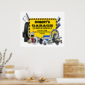 Garage Sign Humor Poster (Keuken)