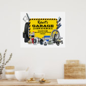 Garage Sign Humor Poster (Keuken)