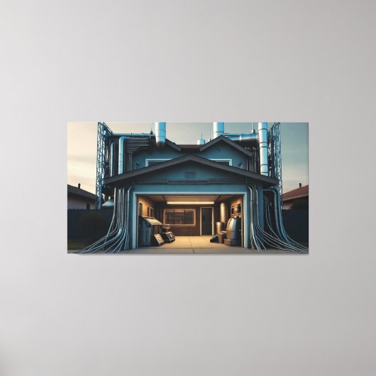 Garage Tech Upgrade canvas print (Voorkant)