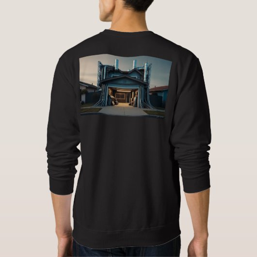 Garage Tech Upgrade men black sweatshirt back (Dos)