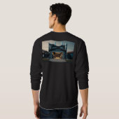 Garage Tech Upgrade men black sweatshirt back (Dos entier)