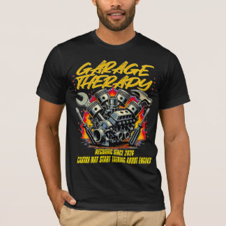 Garage Therapy Grappige monteur heren T-shirt