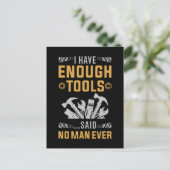 Garage Tools Funny Workshop Joke Briefkaart (Staand voorkant)