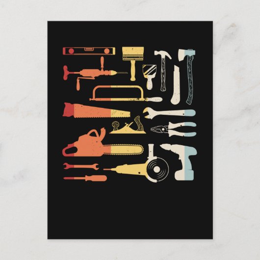 Garage Tools Handyman Briefkaart (Voorkant)