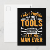 Garage Tools Mechanic Dad Craftsman Husband Briefkaart (Voorkant / Achterkant)