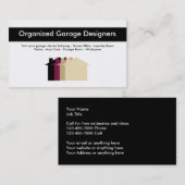 Garage transformant des cartes de visite (Devant / Derrière)