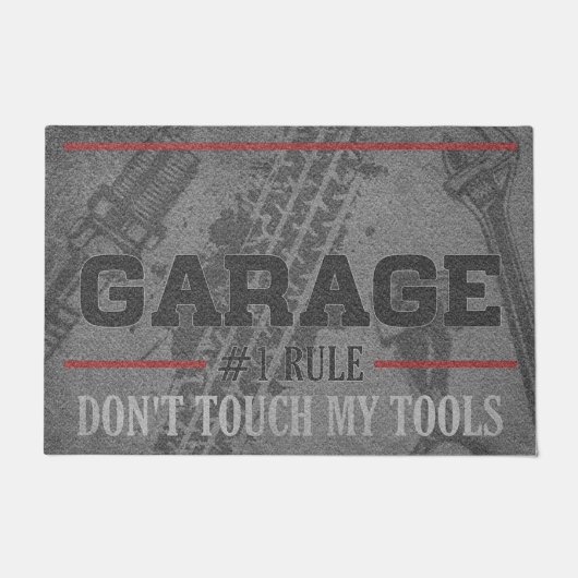 Garage Welcome Mats, Deurmat Garage, Custom Garage (Voorkant)