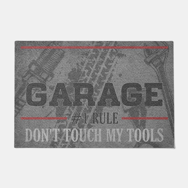 Garage Welcome Mats, Deurmat Garage, Custom Garage (Voorkant)