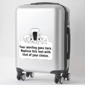 Garageapparatuur of autoonderhoud sticker (Koffer)