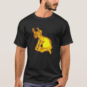 Garagebrand Remklauw Vlammen Werktuigbouwkundig In T-shirt