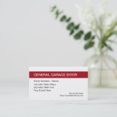 garagedeurservice visitekaartje (Staand voorkant)