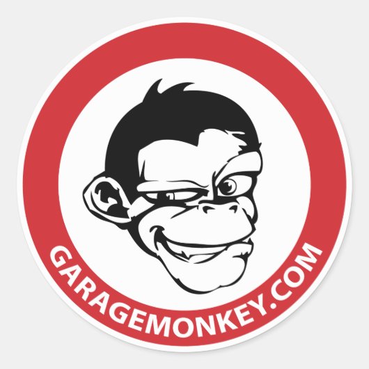 GarageMonkey Sticker (Voorkant)