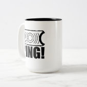 Garand en bloc Ping mug sombre image (Devant gauche)